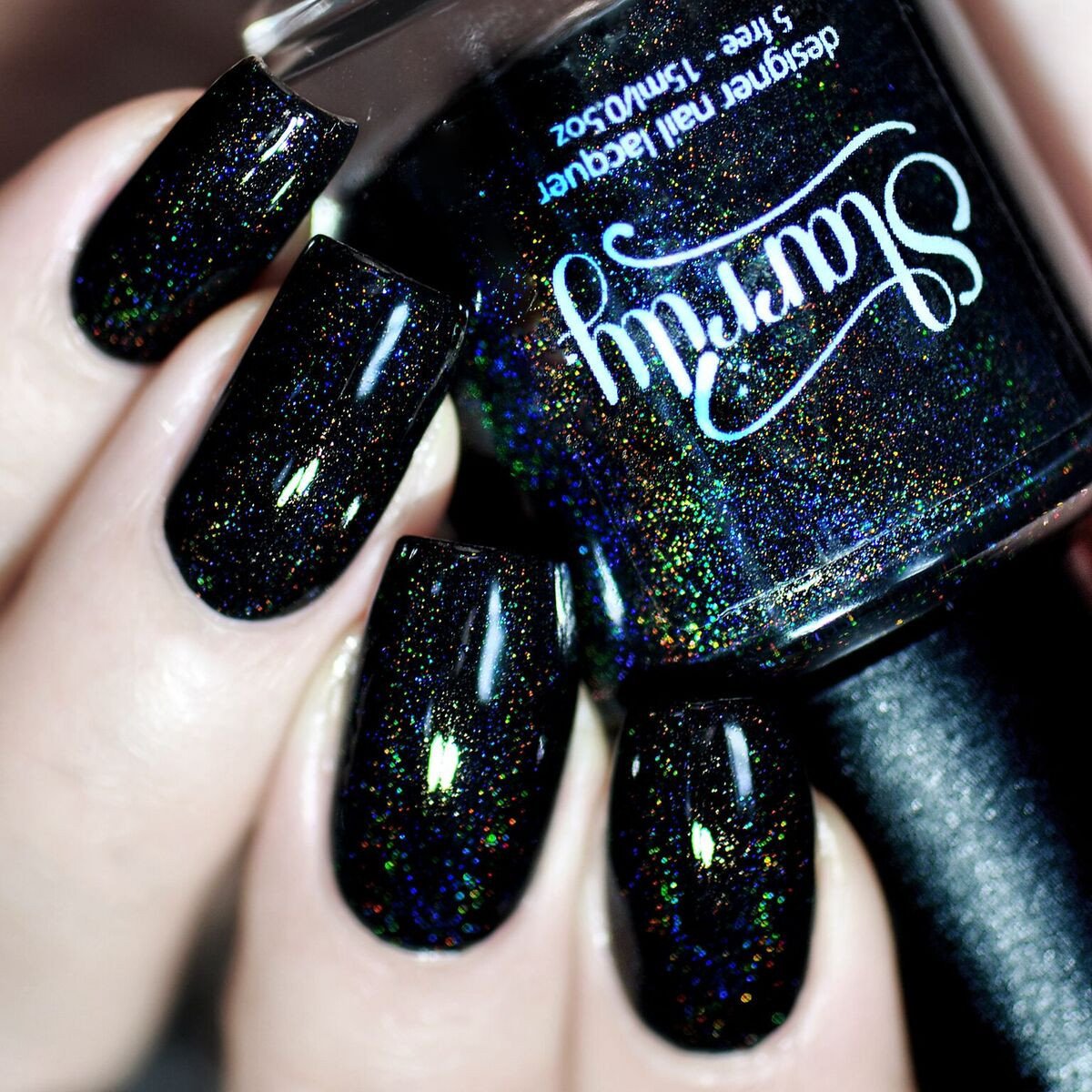 Metallic black shop nail polish